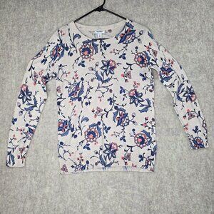 Old Navy Womens Floral Print Sweater Medium